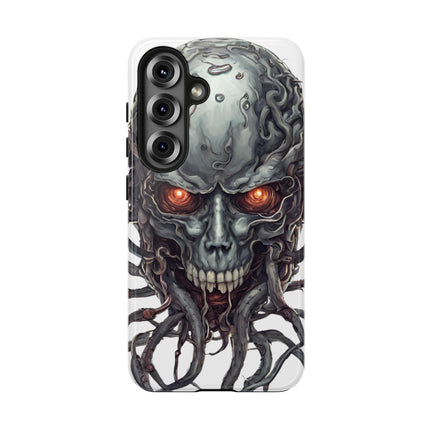 TENTACLED METAL ALIEN SKULL Phone Case