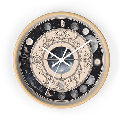 LUNAR MOON PHASES Wall Clock