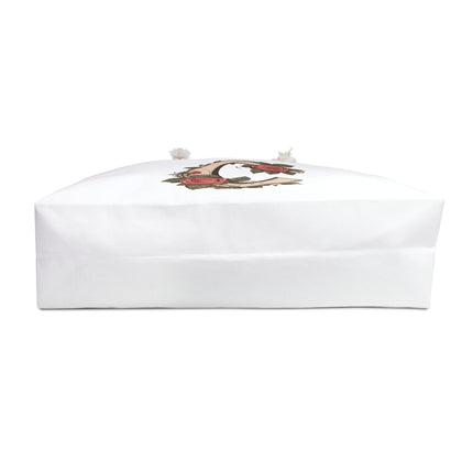 Custom Letter Personalized Weekender | Rose Flowered Travel Bag | Floral Print Roses Cruise Airplane & Hotel Road Trip Overnight Carrier