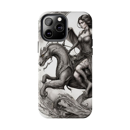 DRAGON AND MORPHING REPTILIAN BEAUTY Phone Case