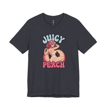 JUICY PEACH T-Shirt Provocative Seductive Sexy Cartoon Tee