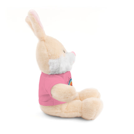 FIND YOUR INNER HAPPY PLACE Inspirational Rainbow Stuffed Animal