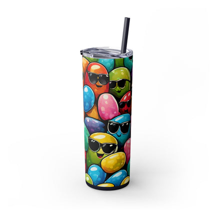 COOL BEANS Skinny Tumbler - Retro Jelly Beans Candy Lover Cup