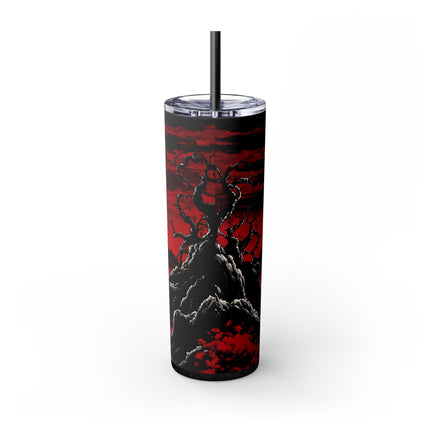 THE PATH OF EMPTINESS IS A PRELUDE TO THE NIGHT - Video Game Inspired Skinny Tumbler