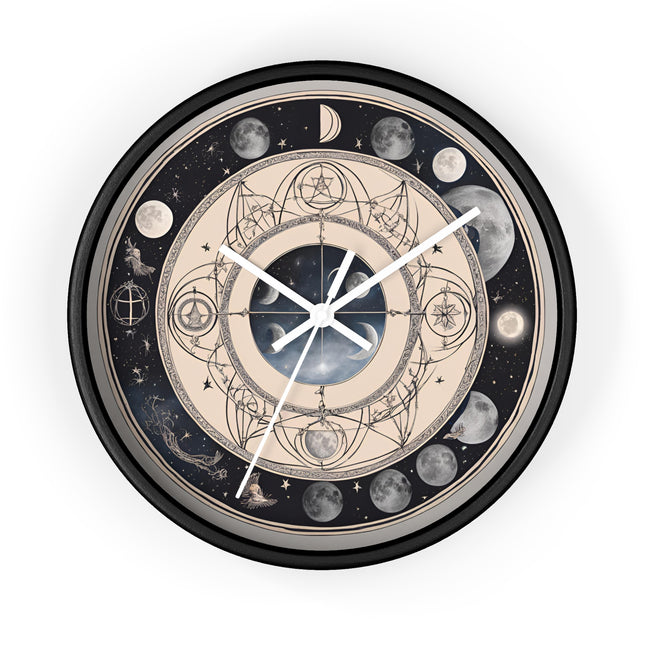 LUNAR MOON PHASES Wall Clock