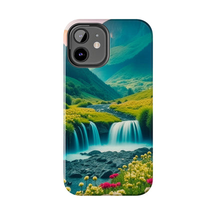 FLOWER CASCADE MOUNTAINS Phone Case