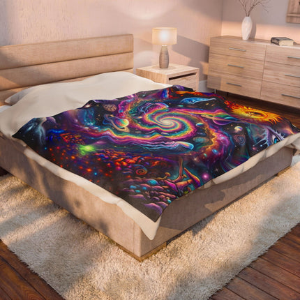 GALAXY VORTEX Psychedelic Blanket