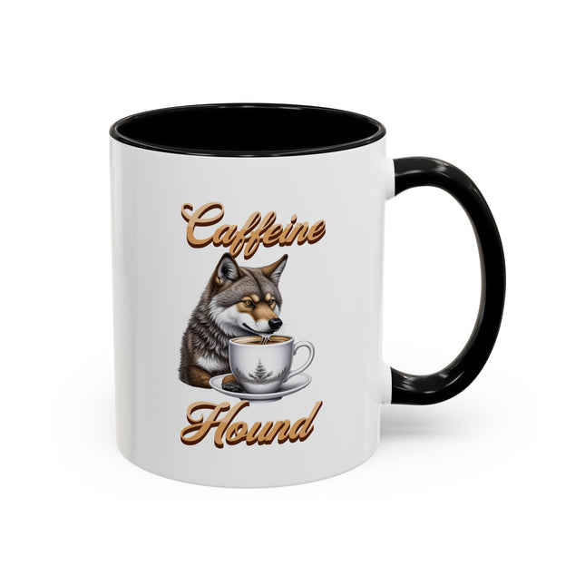 Caffeine Hound Dog and Wolf Lovers Coffee Mug