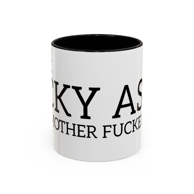 Funny Swear Coffee Mug | One Cocky Assed Mother Fucker Profanity Gift Cup | Humorous Big Ego Trip Buddy Husband Friend 11 oz. Morning Mug