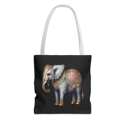 Personalized Elephant Gift Tote | Majestic Custom Grocery Bag | Jungle Lovers Office Travel Carrier | Wild Animal Business Traveler