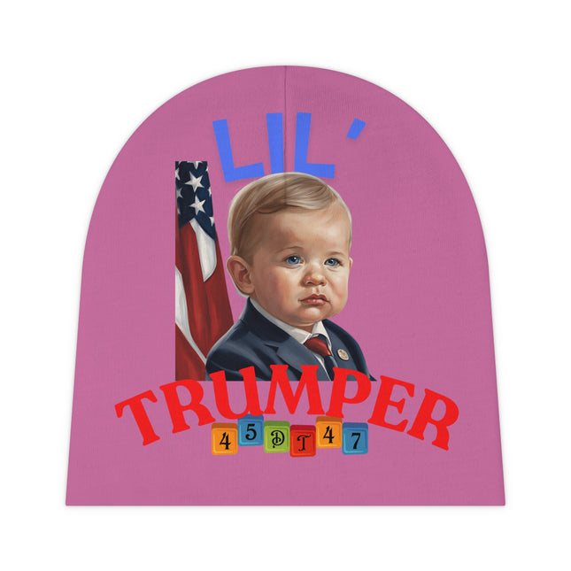 Baby Beanie Hat, Trump Baby Beanie, Lil Trumper Hat, Political Baby Beanie, Patriotic Baby Beanie, Red White Blue Baby Hat, Pink Baby Gift
