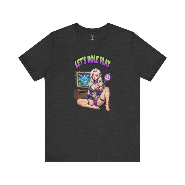 LET'S ROLE PLAY T-Shirt Provocative Seductive Sexy Cartoon Tee