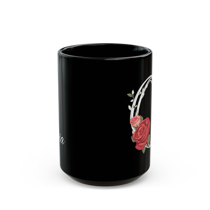 CUSTOM Personalized Letter O and Name Coffee Cup | Mom, Grandma, Aunt Gift