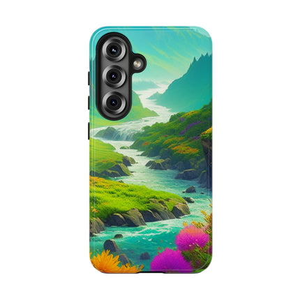 RIVER SPRING FLOWER VALLEY Phone Case