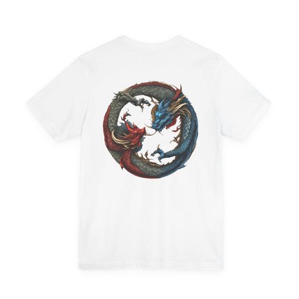 CHINESE DRAGON YIN TANG T-Shirt - Traditional Asian Dragon Art Tee