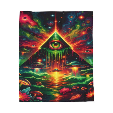 TRIPPY CENTRAL SUMMONER Psychedelic Blanket