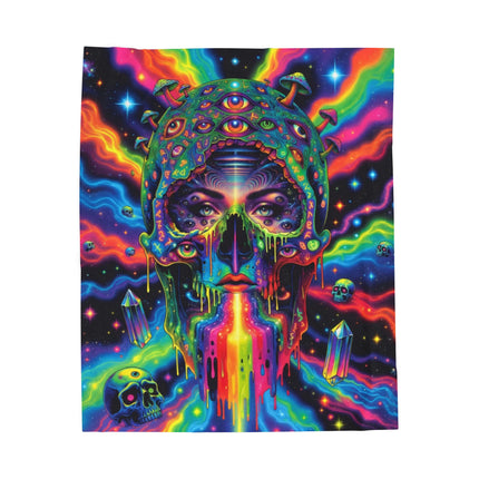 PSYCHEDELIC MIND BENDING PORTAL GODDESS Trippy Blanket