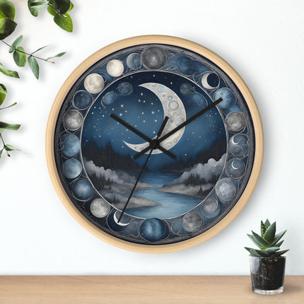 MOON PHASES Wall Clock