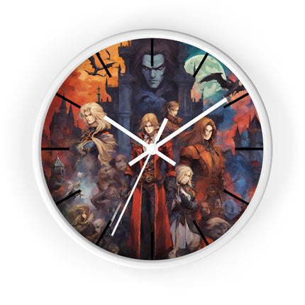 ALLIANCE AGAINST THE FORCES OF DARKNESS Video Game Inspired Abstract Collage Wall Art Clock