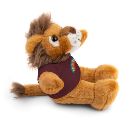 FIND YOUR INNER HAPPY PLACE Inspirational Rainbow Stuffed Animal