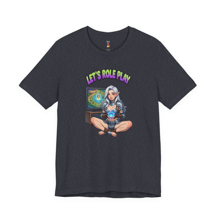 LET'S ROLE PLAY T-Shirt Provocative Seductive Sexy Cartoon Tee
