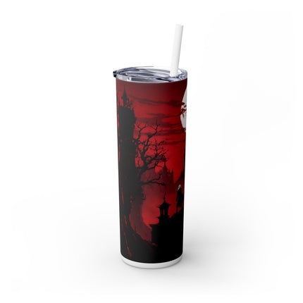 CONQUEROR OF THE HORRORS OF THE NIGHT - Video Game Inspired Skinny Tumbler