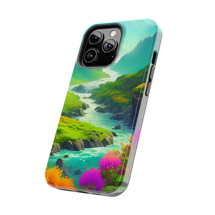 RIVER SPRING FLOWER VALLEY Phone Case