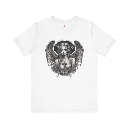 BROKEN BUTTERFLY ANGEL T-Shirt - Damaged Beauty Spiritual Art Tee