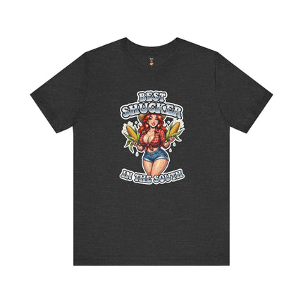 BEST SHUCKER IN THE SOUTH VERSION 2 T-Shirt Provocative Seductive Sexy Cartoon Tee