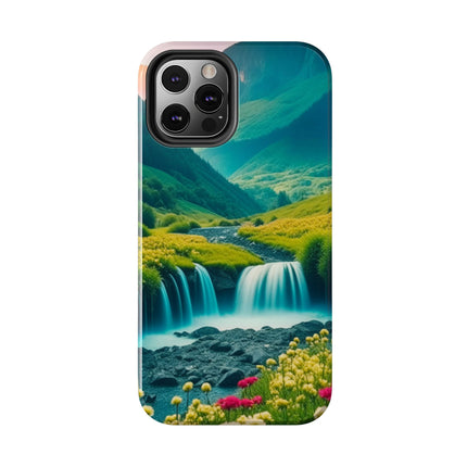 FLOWER CASCADE MOUNTAINS Phone Case