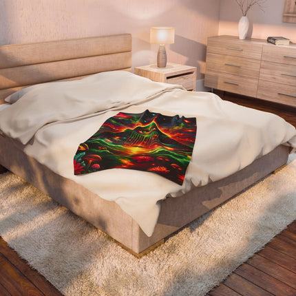 TRIPPY CENTRAL SUMMONER Psychedelic Blanket