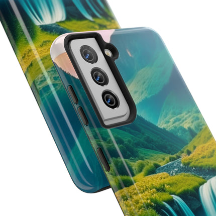 FLOWER CASCADE MOUNTAINS Phone Case