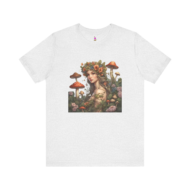 FLOWER FANTASY GARDEN MAIDEN T-Shirt - Whimsical Botanical Art Tee