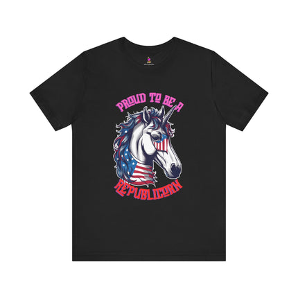 PROUD TO BE A REPUBLICORN T-Shirt - Funny Republican Unicorn Patriotic Tee