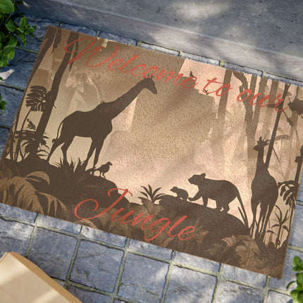 WELCOME TO OUR JUNGLE Doormat
