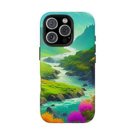 RIVER SPRING FLOWER VALLEY Phone Case