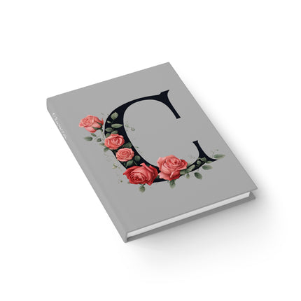 Personalized Letter C Diary | Custom Companion Journal | Hardcover Daily Life Log Book | Birthday, Wedding, Grandma, Grandmother Gift