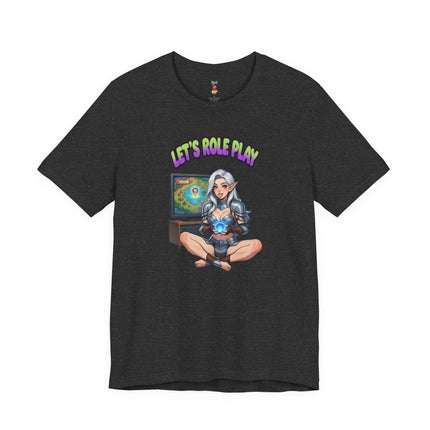 LET'S ROLE PLAY T-Shirt Provocative Seductive Sexy Cartoon Tee