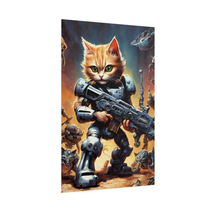 Cool Kids Poster, MECHANIMAL CLASH BATTLERS, Kitten Force, Cat Poster, Kitten Poster, Child's Bedroom Poster, Kids Wall Decor