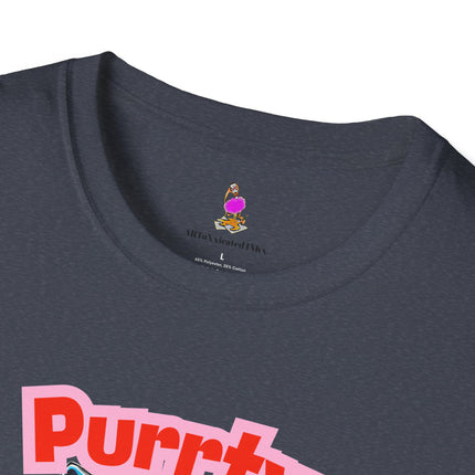 Retro Cat Tshirt, 80s Graphic Tee, Vintage Kitty Shirt, Funny Cat Lover Gift, Purrty 1985 Softstyle Unisex Top