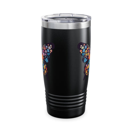 FLORAL PATTERNED BUTTERFLY Tumbler