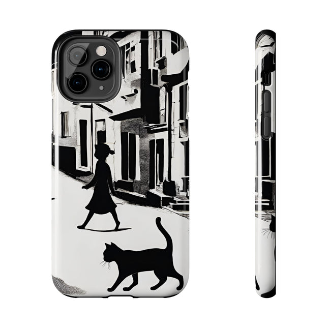VINTAGE CITY CAT ALLEY WAY Phone Case