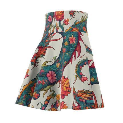JAPANESE DRAGON Skater Skirt