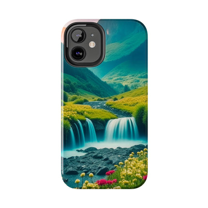 FLOWER CASCADE MOUNTAINS Phone Case