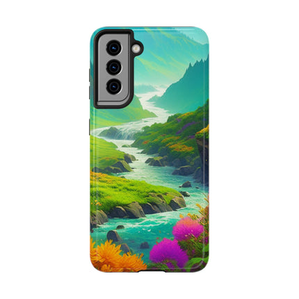 RIVER SPRING FLOWER VALLEY Phone Case
