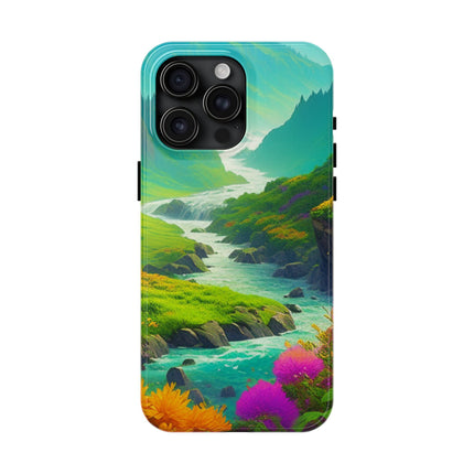 RIVER SPRING FLOWER VALLEY Phone Case