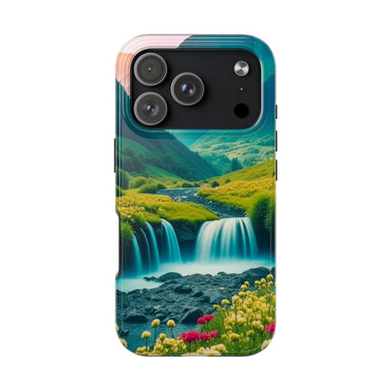 FLOWER CASCADE MOUNTAINS Phone Case