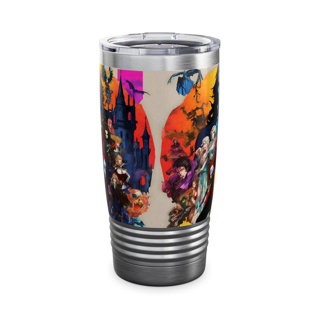 THE FACE OF HIDDEN EVIL OVERSHADOWS THE DUSK - Video Game Inspired Collage Tumbler