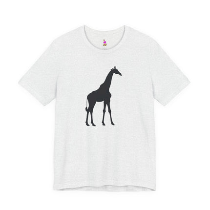 GIRAFFE SILHOUETTE T-Shirt - Elegant Wildlife Minimalist Art Tee