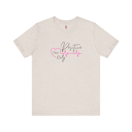 POSITIVE VIBES ONLY Inspirational Women Nurses T-Shirt - Healthcare Hero Motivational Tee